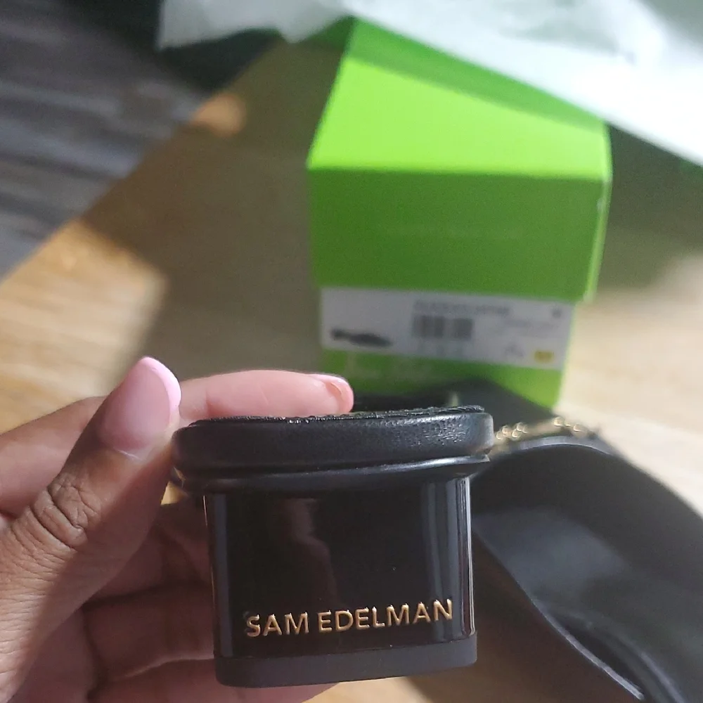 Sam Edelman Ollie Black Leather Shoes - Picture 4 of 6